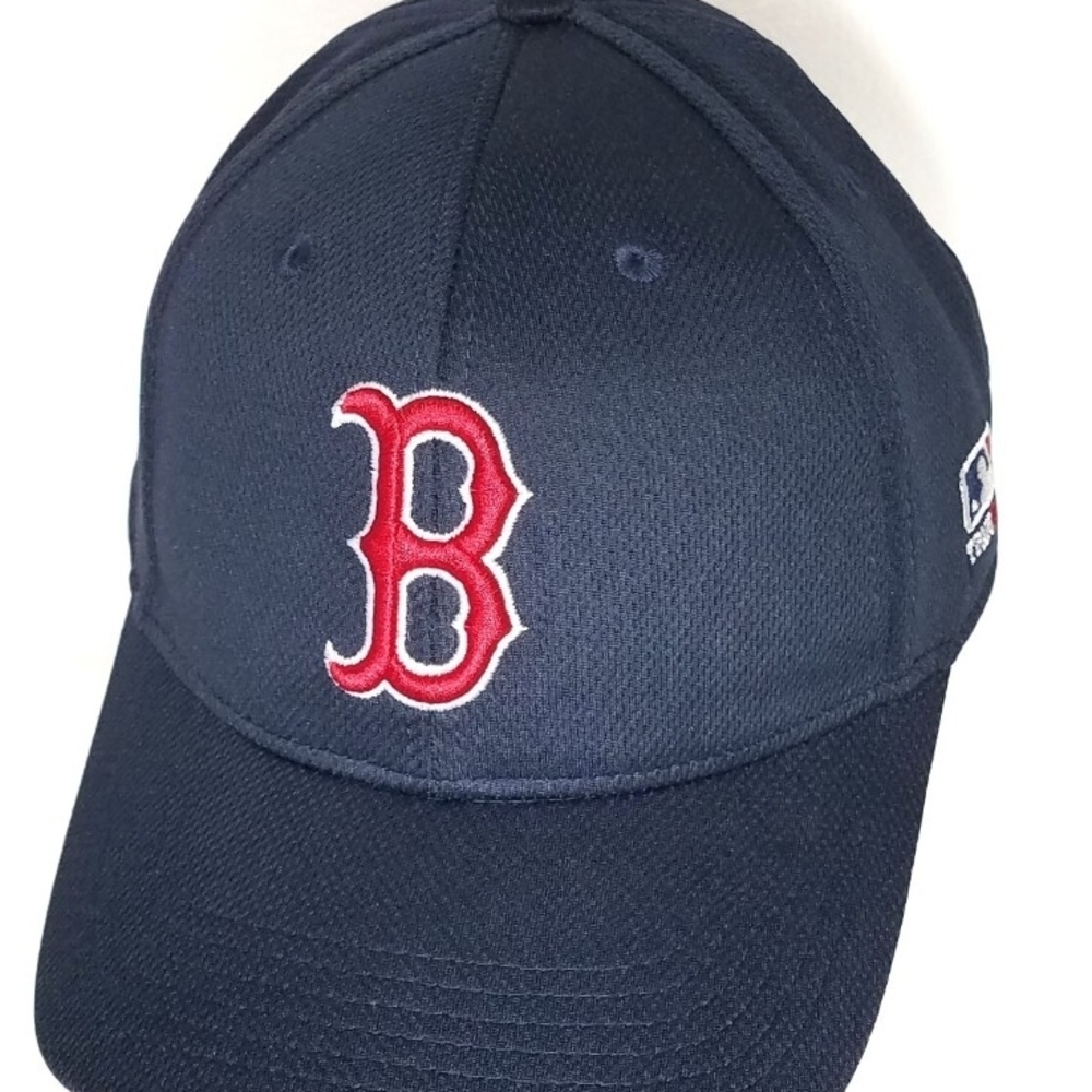 Navy Blue Baseball Cap with Red Logo